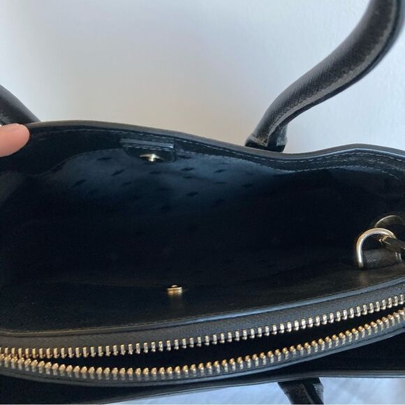 KATE SPADE Black Leather Satchel Madison Dumpling Dolly Phoebe Tote Crossbody - Picture 8 of 11